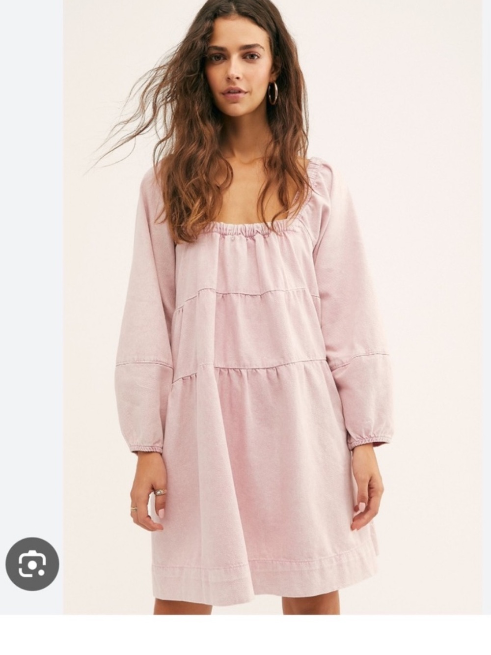 💖 Free People “Lou Jean” Babydoll Dress – Pink Dream (Size Large, NWOT) 💖